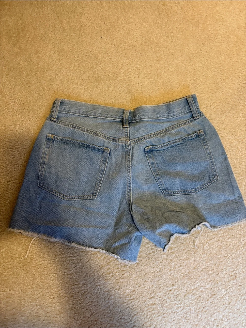 Old Navy Light Blue Distressed Denim Cutoff Shorts